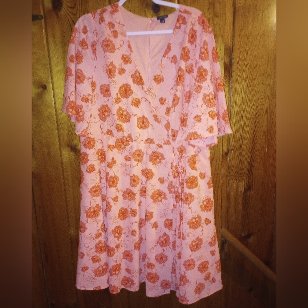 Torrid Brand, knee length, Pink Dress. 20W